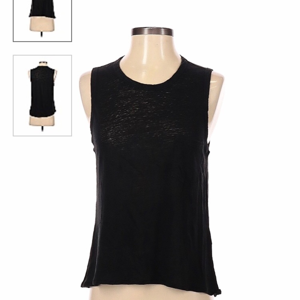 Rag & Bone Black Knit Muscle Tank - S